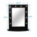 Chende Black Hollywood Makeup Vanity Mirror with Bulb Dimmer Stage Beauty Mirror 603803569660  322225226283